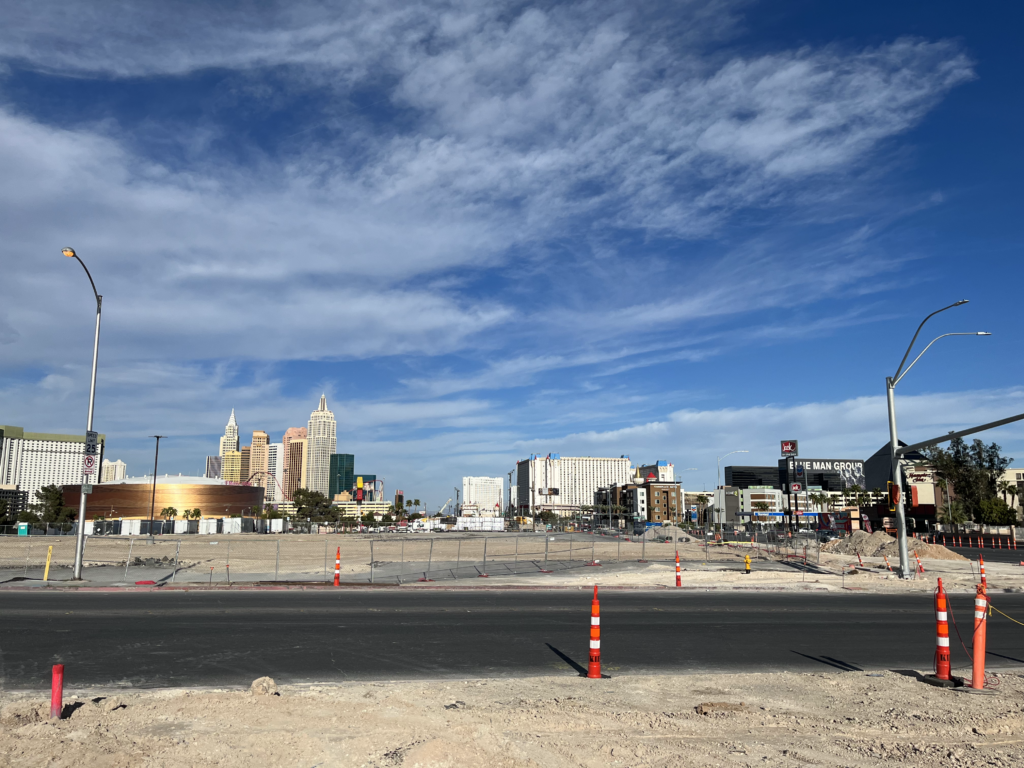 Standing in a portion of the additional eight-acre lot available to the Athletics - Photo by Chris Gray / SportRelay.com