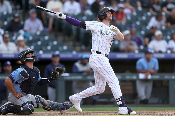 Ryan McMahon of the Rockies hitting a walk-off grand slam against the Rays
