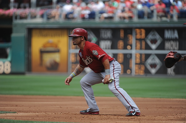 Gerardo Parra running the bases while with the Diamondbacks