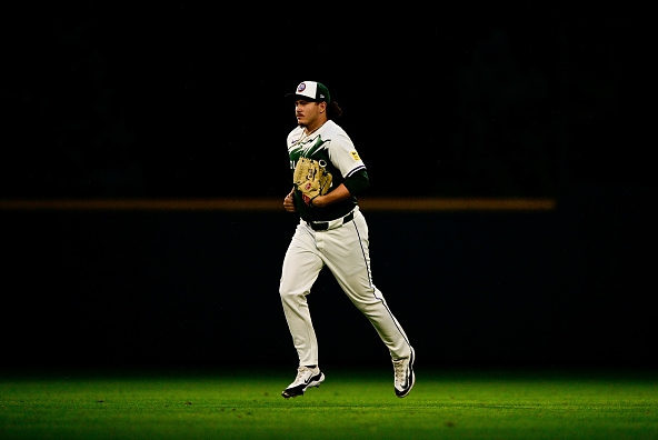 Victor Vodnik entering a game for the Rockies