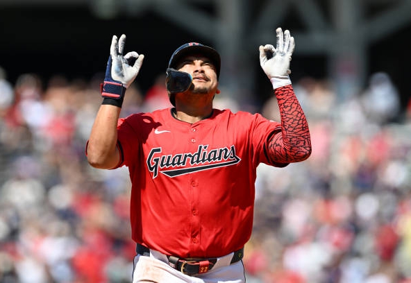 Josh Naylor celebrating