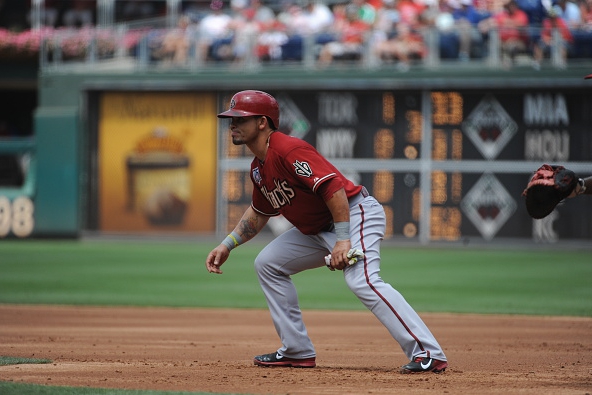 Gerardo Parra running the bases while with the Diamondbacks