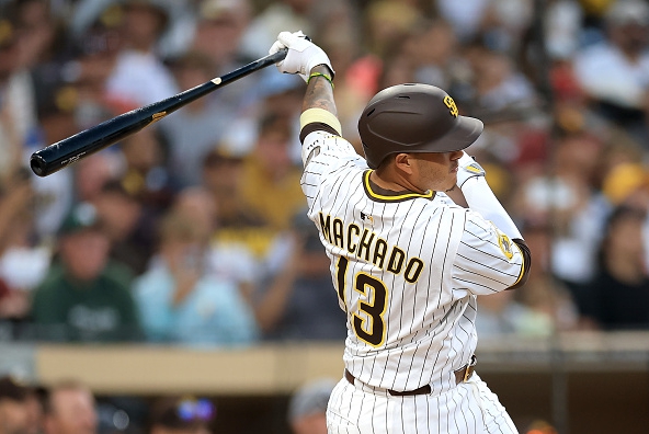 Manny Machado smashing his 2000th hit, putting him 2/3 of the way to the 3000 Hit Club