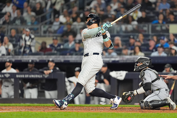 Aaron Judge joins all-time legends against the Chicago White Sox on Thursday, hitting his 50th home run of the season.