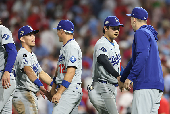 The Los Angeles Dodgers rally from a 3-0 deficit to take game 1 of the NLDS against the Philadelphia Phillies.