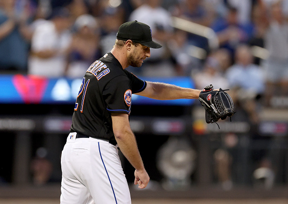 Max Scherzer after getting hit hard in the Subway Series